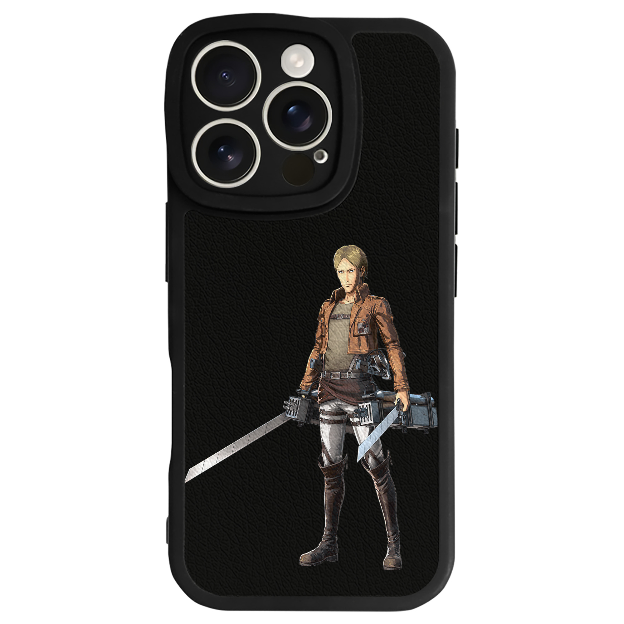 （画像用） 進撃の巨人 Attack on Titan 【iPhone 16シリーズ対応】シリコンスマホケース（レザー調） 材質：シリコン